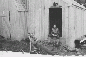 Mawsons Hut John Hogan & Ken May 1966 Reet Vallack Collection