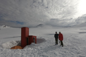 Hut in deep snow &#169; R. Wiltshire, 2022