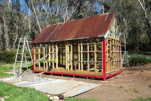 A "new" roof, and the floor has been lifted off the ground.