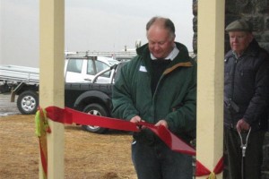 Steve Horsley opening the Courthouse