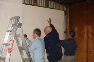 Installing Panels - Courtesy I Frakes, 2010