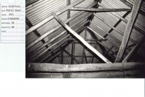 Old Pretty Plain Hut roof timbers, photo Klaus Hueneke