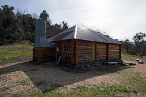 The rebuilt hut  
