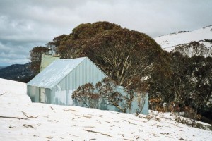 Tin Hut north wall, &#169; Alan Levy, 2002