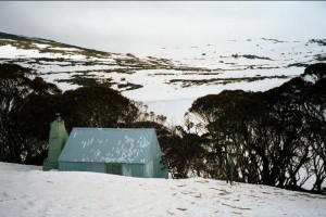 Tin Hut east wall, &#169; Alan Levy, 2002