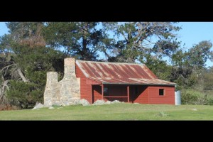 Finished hut, a magnificent restoration! photo John Allen Oct 2014.