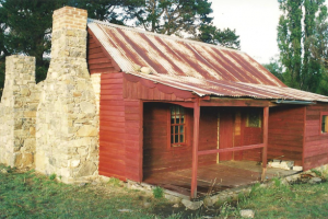 Westermans Hut after restoration, Maurice Sexton?, 1992.