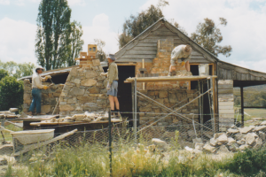 Chimney construction exterior, unknown 2015.