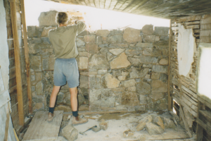 Chimney construction interior, unknown 2015.