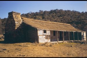 During its removal with the iron removed showing the shingled roof.